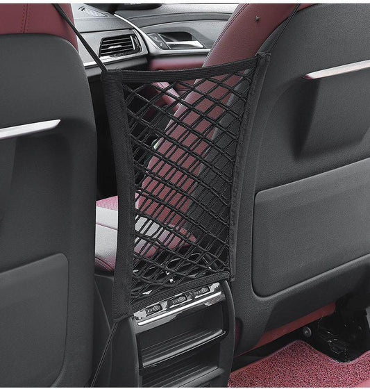 Car Seat Storage Net Pocket, Vehicle Barrier and Organizer, Backseat Mesh Divider for Storage and Child Safety